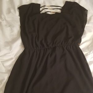 Black Mid length dress. Size large